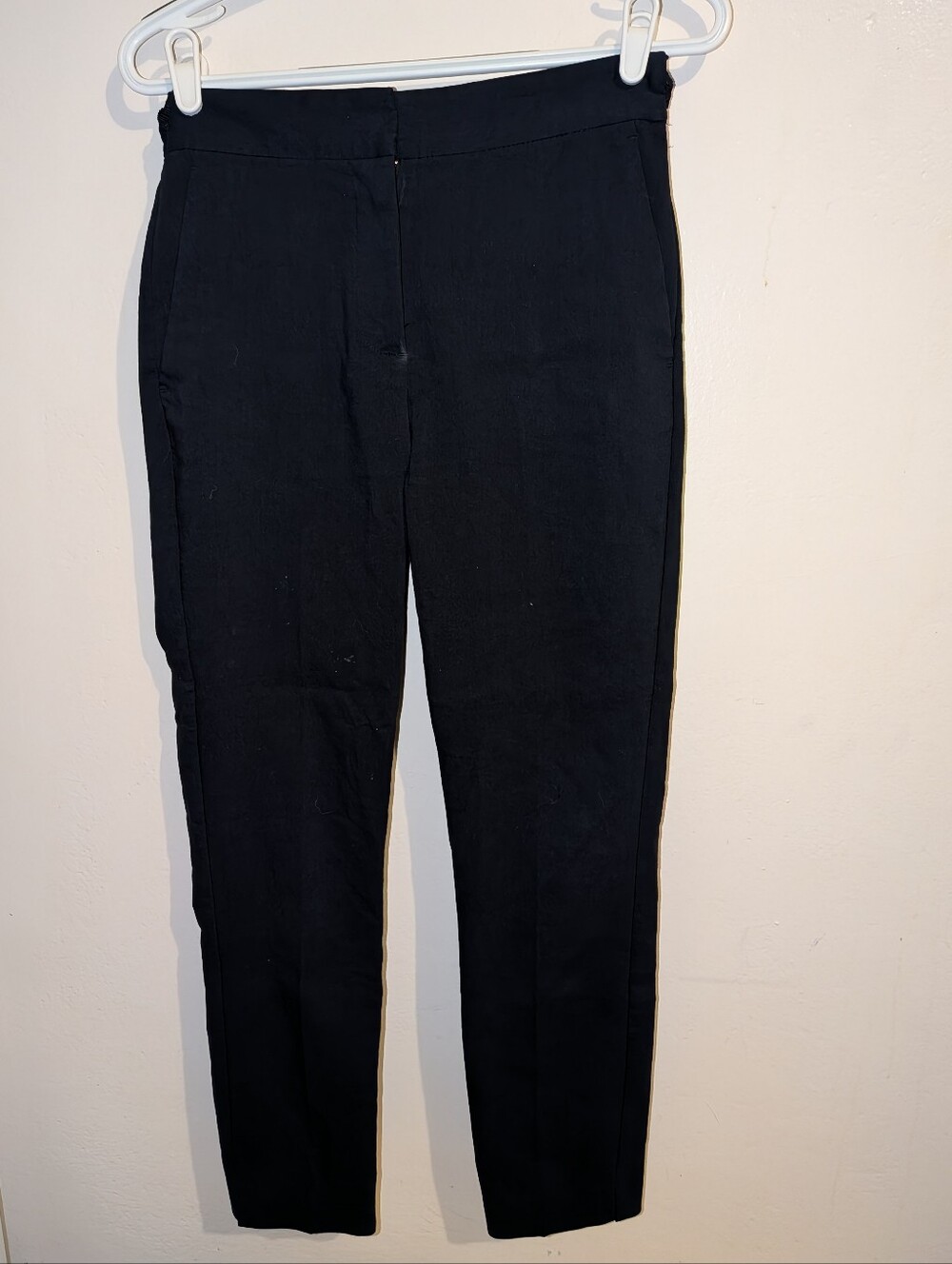 Zara Navy Cropped Slim Ankle Pants Size S